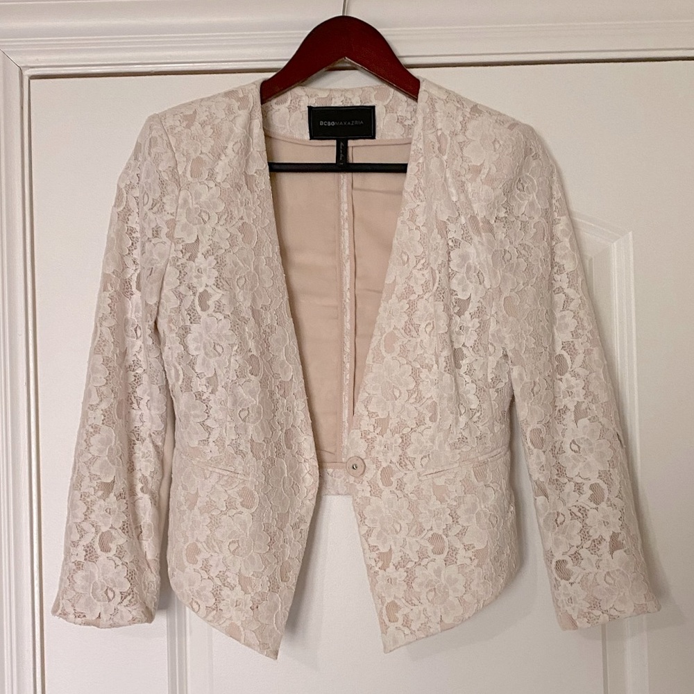 Bcbg MaxAzria lace blazer